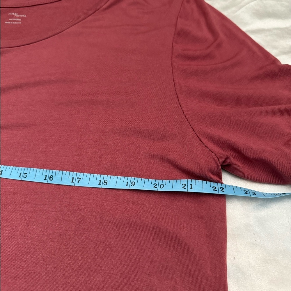 Rust Red Short Sleeve Tunic Top - Picture 7 of 9